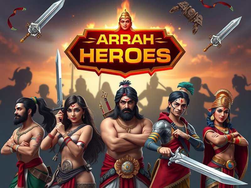Arrah Heroes cosplay featuring Indian players dressed as game characters